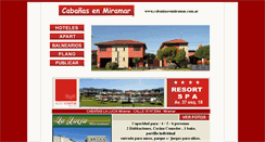 Desktop Screenshot of cabaniasenmiramar.com.ar